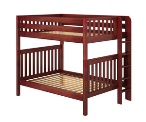 Full Bunk Bed with Ladder on End